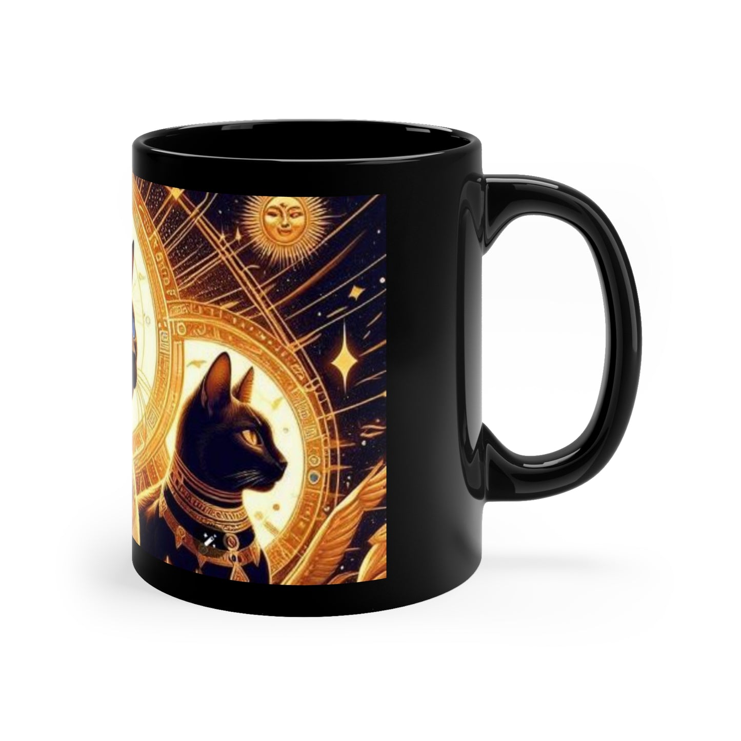 Black Coffee Mug Gods Cats